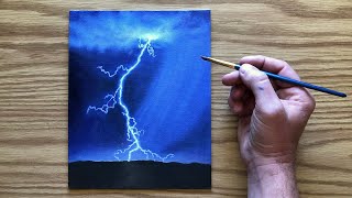 Painting a Lightning Bolt with Oils