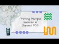 Printing Multiple Invoices in Sapaad | IK009 | Sapaad Academy