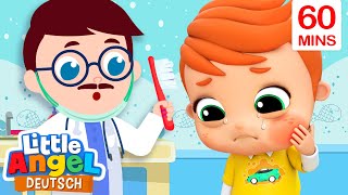 Beim Kinderzahnarzt | Das Zahnputzlied | Und viele Lieder mehr | Little Angel Deutsch - Kinderlieder
