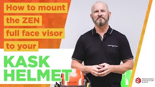 Mounting the ZEN FF full face visor to your KASK safety helmet.