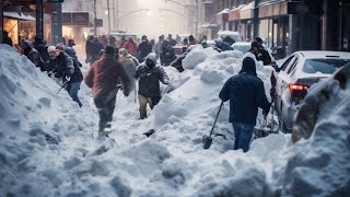 New York City is freezing today! The biggest snowstorm of the season has paralyzed half of NYC!