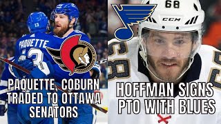 Lightning Trade Coburn, Paquette to Senators, Hoffman signs PTO with Blues