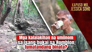 Mga kalalakihan na umiinom sa isang bukal sa Romblon, tumatandang binata? | Kapuso Mo, Jessica Soho