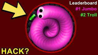The Biggest Trolling Snake in Slither.io (100% MAP WIN - World Record in Slitherio)