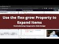 Use the flex grow Property to Expand Items (CSS Flexbox) freeCodeCamp tutorial