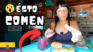 😲 ESTO ES TÍPICO EN ECUADOR 🇪🇨 Colada Morada y Guagua de Pan en Mindo