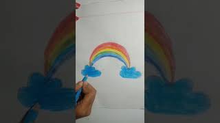 Easy-How to draw a rainbow রংধনু যেভাবে আর্ট করবেন#shorts#viralshorts#youtubeshorts#