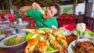 Thailand Seafood - GIANT RIVER PRAWNS!! 🦐 Best Thai Food in Ayutthaya!