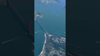 Beautiful Golden Gate Bridge view from plane|| SFO ||California