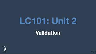 Introduction to Server-side Validation
