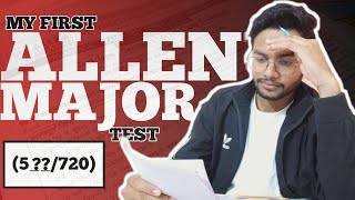 How much I scored in my first offline test | allen major test series for neet 2025 |