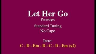 Let Her Go - Easy Guitar (Chords and Lyrics)
