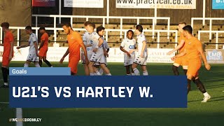 Goals: Bromley U21's vs Hartley Wintney Development