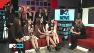 MTV News - SNSD Teach MTV News Korean Slang - SNSD
