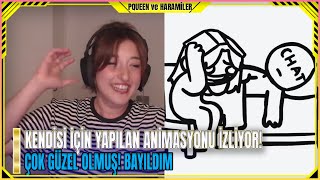 Pqueen - Kendisi İçin Yapılan Animasyonu İzliyor! (Gulo)