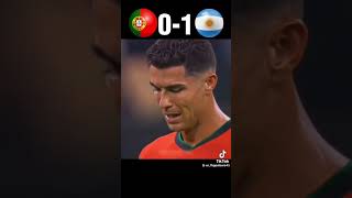 Ronaldo shows Messi who is the  goat 4-3 Argentina vs portogle