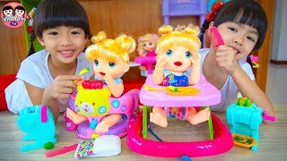 หนูยิ้มหนูแย้ม | เลี้ยงน้องสาวคนใหม่ Baby Alive Super Snacks