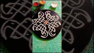 4-6-6-6-6-4Dot Creative rangoli design||kolam rangoli#shorts #rangoli#dotsmuggulu#easy