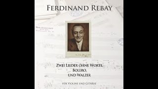 Rebay, Waltzer for violin and guitar