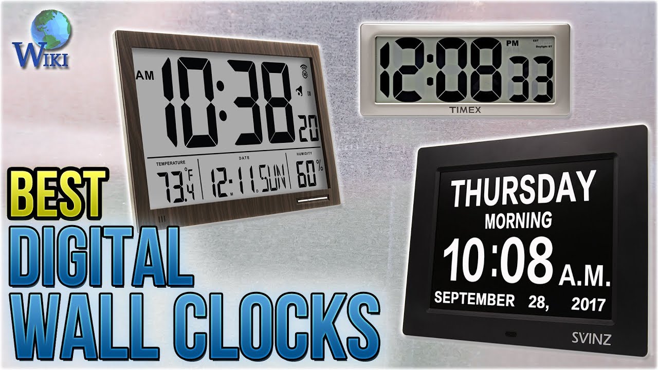 6 Best Digital Wall Clocks 2018 Youtube
