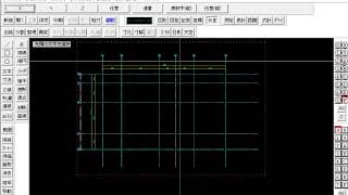 通り芯記号　Jw_cad　外部変形