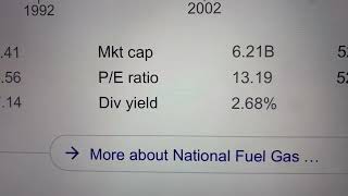 🔴 National Fuel Gas Co. NFG Stock Trading Facts 🔴