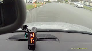 Radar Detector Shootout vs Simulated mobile redflex speed camera van