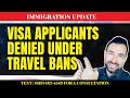 DOS Fee exempts some immigrant visa applicants denied under Travel Bans