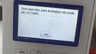 Bordadeira BP 1430 não reconhece bastidor