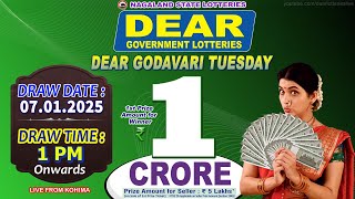 LOTTERY LIVE DEAR 1 PM 07.01.2025 NAGALAND STATE LOTTERY LIVE DEAR LOTTERY LIVE LOTTERY SAMBAD LIVE