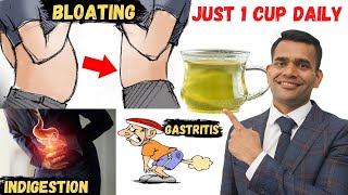 Just 1 Glass Daily To Get Rid Of Bloating,Indigestion and Gastritis | Natural Ways To Treat Bloating