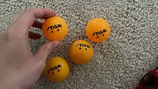 STIGA Ping Pong Balls, 6pk White or Orange 1 Star Table Tennis Balls Review