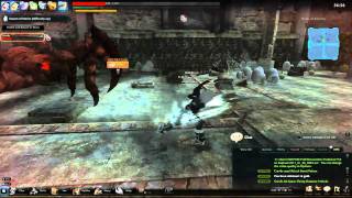 Vindictus-  Spear Lann gameplay [Giant Spider solo (Hard + Macha)]