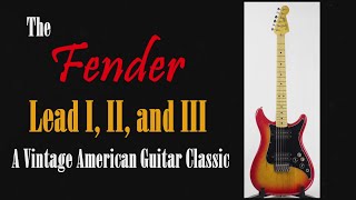 The History of the Vintage Fender Guitar Lead Series 1979-1982