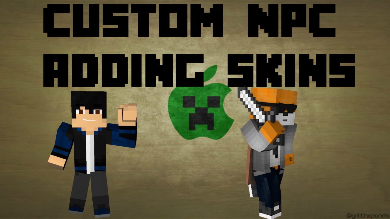 Minecraft How To Add Your Own Skin In Custom NPC Mod - YouTube