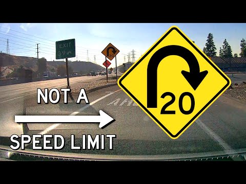 What does a yellow truck sign mean?