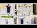 Tutorial Backdrop Lamaran Kain Mudah dan Simple | DIY Dekor Backdrop Pemula