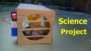 Diy How To Make Cardboard Air Cooler Easy Science Projects For Kids