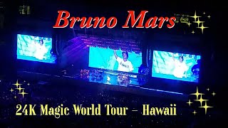 Bruno Mars "Just The Way You Are"  - 24K Magic World Tour Final Concert in Hawaii Nov 11, 2018.