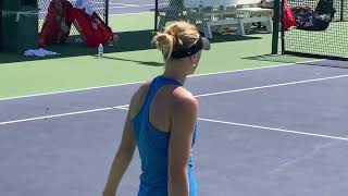 Ashlyn Krueger Sexy Tennis Practice Exclusive 2024 WTA Indian Wells