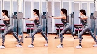 #AmyraDastur🖤 Amyra Dastur Morning Workout Video #fitnessmotivation #shape #fit #workout #shorts