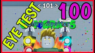 Roblox EYE TEST ALL ANSWERS [ Stage 1 - Stage 100 ]