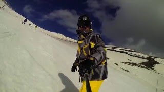 Snowboarding in Livigno, Italy, 2016
