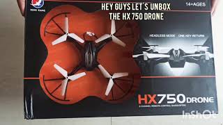 Unboxing of hx750 drone | 6 channel Quadcopter