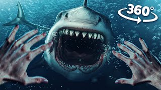 360 SHARK IS CHASING YOU - Survive and Escape Sea Monster VR 360 Video 4k ultra hd