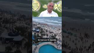 People crushing water bottles caused chaos at Daytona Beach, sheriff says about viral video