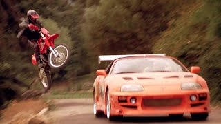 FAST and FURIOUS - Chasing Killers (Charger & Supra vs Motorbikes) #1080HD