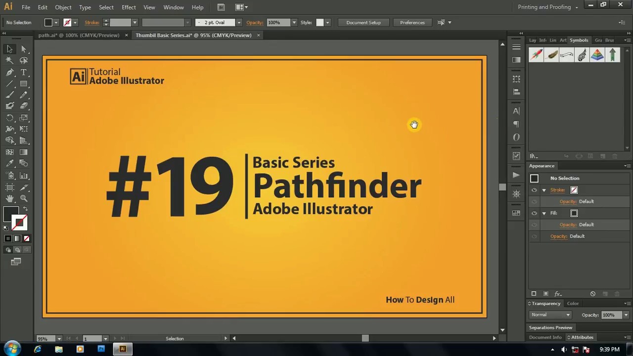 Basic Series Illustrator # 19 Pathfinder Memotong Objek [ Bahasa ...