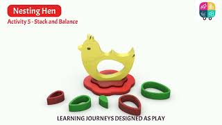 Nesting Hen Wooden Toy For Kids | SkilloToys.com