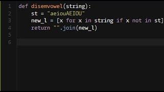 Python - Disemvowel Trolls | 7KYU